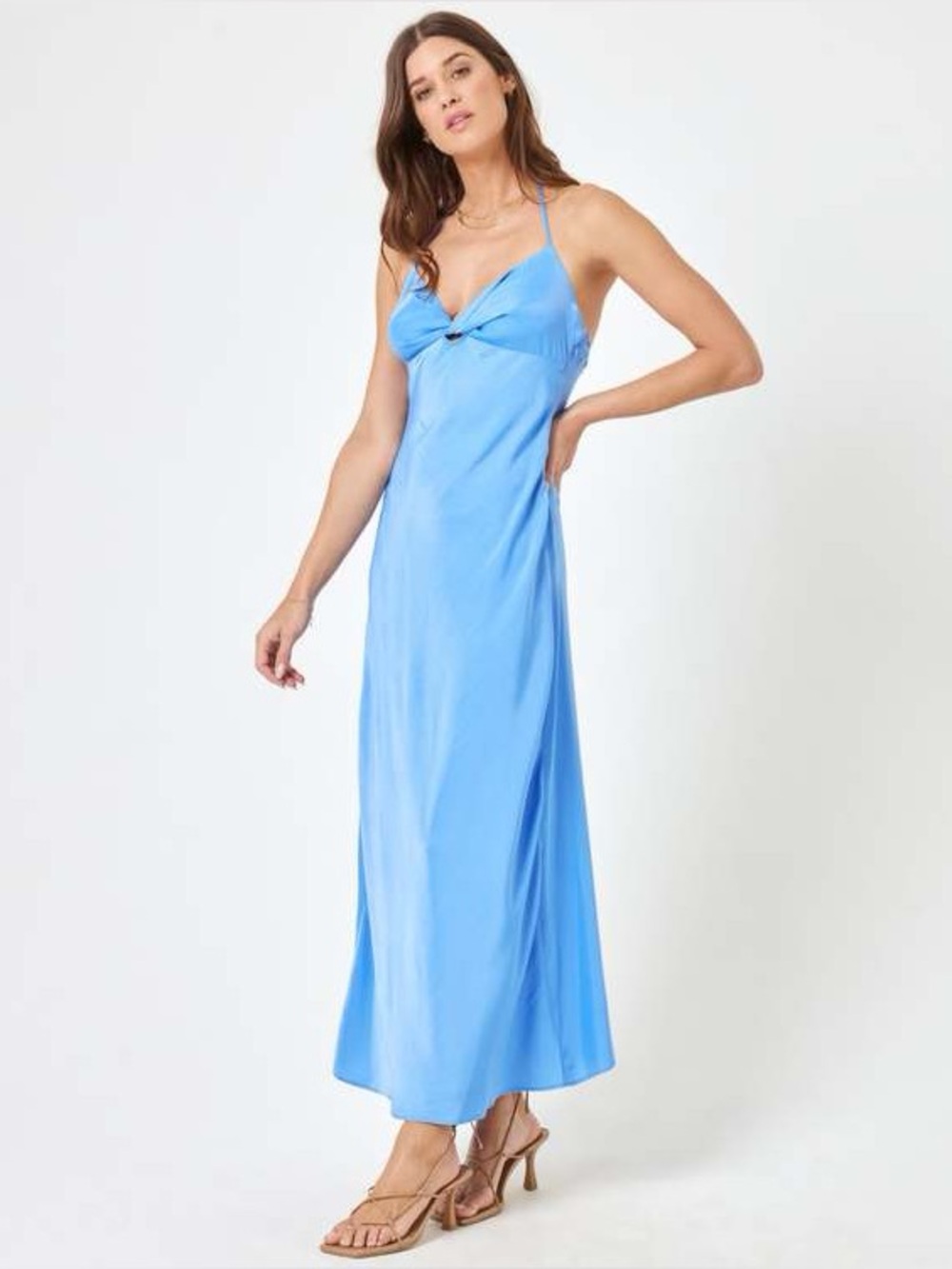 l*space Royal Blue Halter Slip NWT Size Large